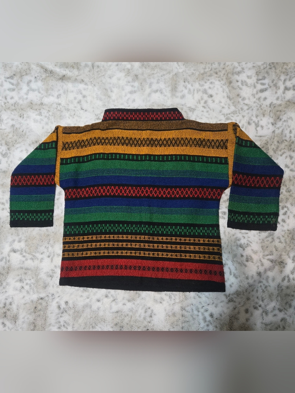 Vintage Handmade Wool Hippie Sweater - Picture 2 of 6